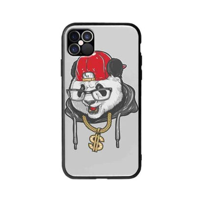 Coque Pour iPhone 12 Pro Panda Hiphop - Coque Wiqeo 10€-15€, Animaux, Estelle Adam, Illustration, iPhone 12 Pro Wiqeo, Déstockeur de Coques Pour iPhone