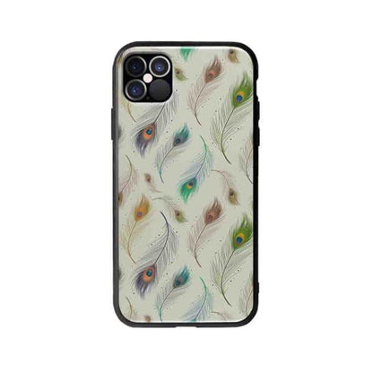 Coque Pour iPhone 12 Pro Plumes de Paon - Coque Wiqeo 10€-15€, Estelle Adam, Illustration, iPhone 12 Pro, Motif Wiqeo, Déstockeur de Coques Pour iPhone