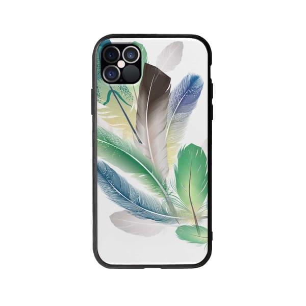 Coque Pour iPhone 12 Pro Plumes - Coque Wiqeo 10€-15€, Estelle Adam, Illustration, iPhone 12 Pro Wiqeo, Déstockeur de Coques Pour iPhone