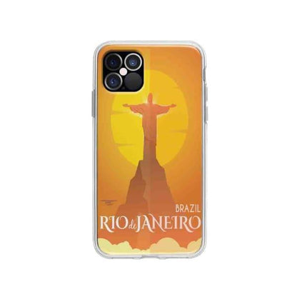 Coque Pour iPhone 12 Pro Rio de Janeiro - Coque Wiqeo 10€-15€, Estelle Adam, Illustration, iPhone 12 Pro, Voyage Wiqeo, Déstockeur de Coques Pour iPhone