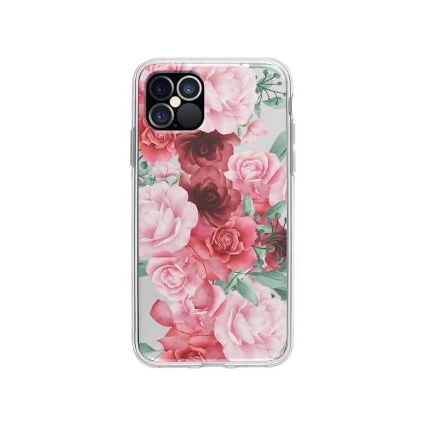 Coque Pour iPhone 12 Pro Roses Fleuries - Coque Wiqeo 10€-15€, Albert Dupont, Fleur, iPhone 12 Pro Wiqeo, Déstockeur de Coques Pour iPhone