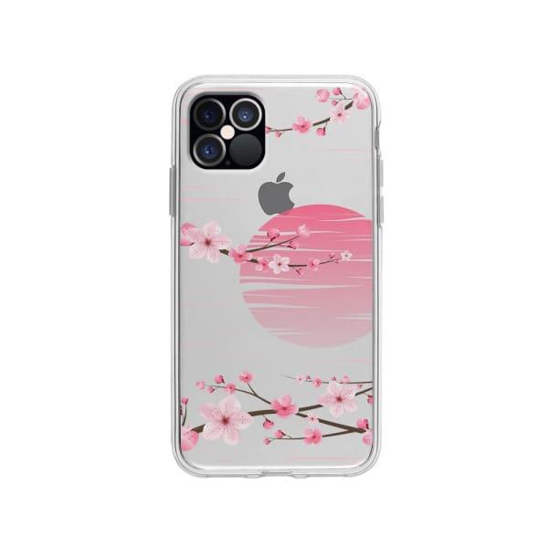 Coque Pour iPhone 12 Pro Sakura Blanc - Coque Wiqeo 10€-15€, Albert Dupont, Fleur, iPhone 12 Pro Wiqeo, Déstockeur de Coques Pour iPhone