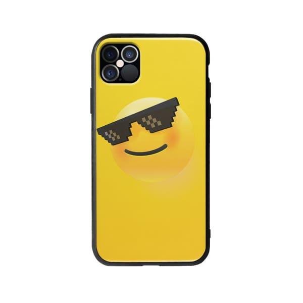 Coque Pour iPhone 12 Pro Smiley Lunettes - Coque Wiqeo 10€-15€, Estelle Adam, Illustration, iPhone 12 Pro Wiqeo, Déstockeur de Coques Pour iPhone