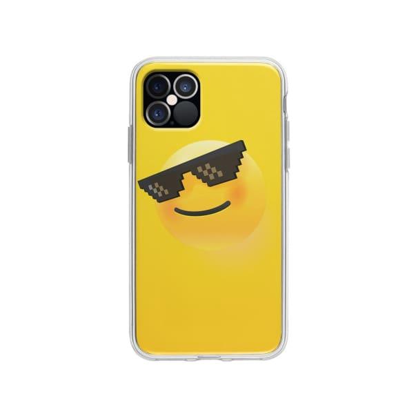 Coque Pour iPhone 12 Pro Smiley Lunettes - Coque Wiqeo 10€-15€, Estelle Adam, Illustration, iPhone 12 Pro Wiqeo, Déstockeur de Coques Pour iPhone