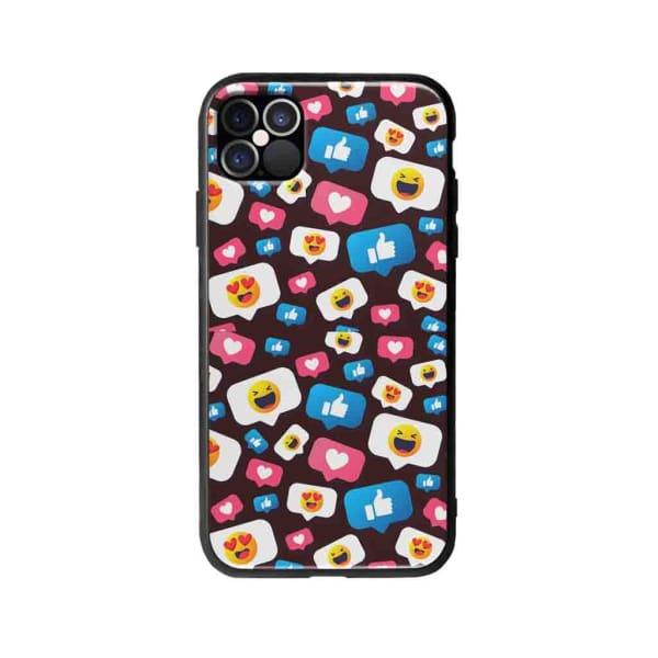 Coque Pour iPhone 12 Pro Smileys - Coque Wiqeo 10€-15€, Géraud Fournier, iPhone 12 Pro, Mignon, Motif Wiqeo, Déstockeur de Coques Pour iPhone