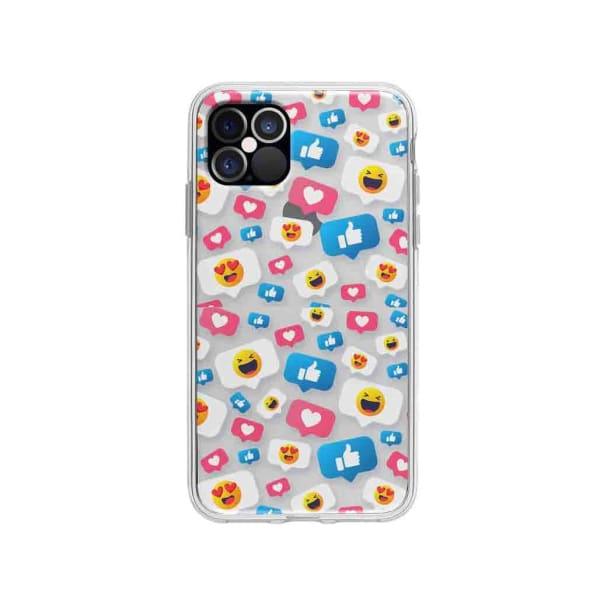 Coque Pour iPhone 12 Pro Smileys - Coque Wiqeo 10€-15€, Géraud Fournier, iPhone 12 Pro, Mignon, Motif Wiqeo, Déstockeur de Coques Pour iPhone