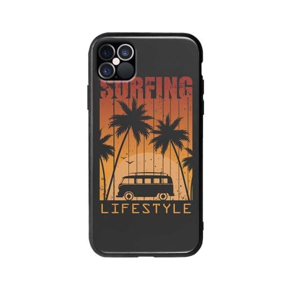 Coque Pour iPhone 12 Pro "Surfing Lifestyle" - Coque Wiqeo 10€-15€, Estelle Adam, Illustration, iPhone 12 Pro, Motif Wiqeo, Déstockeur de Coques Pour iPhone