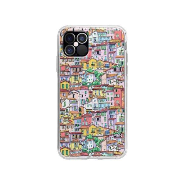 Coque Pour iPhone 12 Pro Ville - Coque Wiqeo 10€-15€, Estelle Adam, Illustration, iPhone 12 Pro Wiqeo, Déstockeur de Coques Pour iPhone