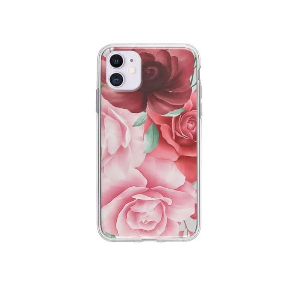 Coque Pour iPhone 12 Roses - Coque Wiqeo 10€-15€, Albert Dupont, Fleur, iPhone 12 Wiqeo, Déstockeur de Coques Pour iPhone