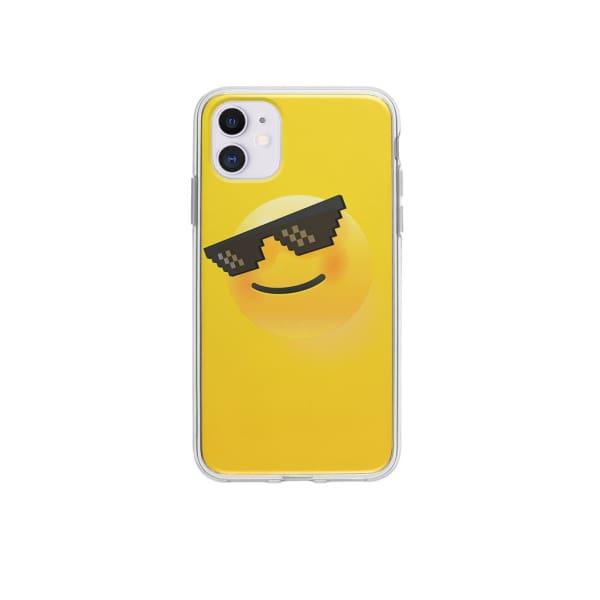 Coque Pour iPhone 12 Smiley Lunettes - Coque Wiqeo 10€-15€, Estelle Adam, Illustration, iPhone 12 Wiqeo, Déstockeur de Coques Pour iPhone