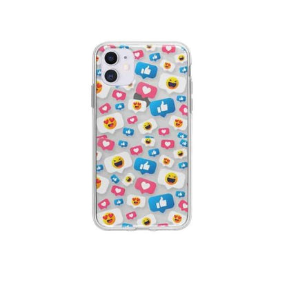 Coque Pour iPhone 12 Smileys - Coque Wiqeo 10€-15€, Géraud Fournier, iPhone 12, Mignon, Motif Wiqeo, Déstockeur de Coques Pour iPhone