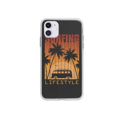 Coque Pour iPhone 12 "Surfing Lifestyle" - Coque Wiqeo 10€-15€, Estelle Adam, Illustration, iPhone 12, Motif Wiqeo, Déstockeur de Coques Pour iPhone