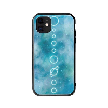 Coque Pour iPhone 12 Système Solaire Néon - Coque Wiqeo 10€-15€, Estelle Adam, Illustration, iPhone 12, Motif Wiqeo, Déstockeur de Coques Pour iPhone