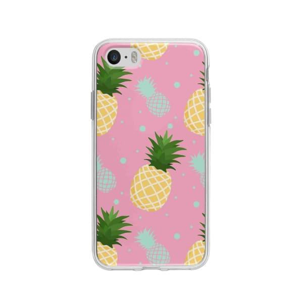 Coque Pour iPhone 5 Ananas - Coque Wiqeo 5€-10€, Estelle Adam, iPhone 5, Motif Wiqeo, Déstockeur de Coques Pour iPhone