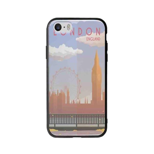 Coque Pour iPhone 5 Big Ben & London Eye - Coque Wiqeo 5€-10€, Estelle Adam, Illustration, iPhone 5, Voyage Wiqeo, Déstockeur de Coques Pour iPhone