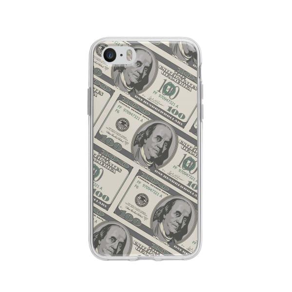 Coque Pour iPhone 5 Billets Dollars - Coque Wiqeo 5€-10€, Estelle Adam, Illustration, iPhone 5 Wiqeo, Déstockeur de Coques Pour iPhone