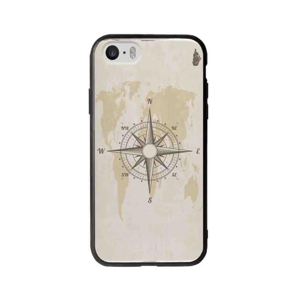 Coque Pour iPhone 5 Boussole Nautique - Coque Wiqeo 5€-10€, Estelle Adam, Illustration, iPhone 5 Wiqeo, Déstockeur de Coques Pour iPhone