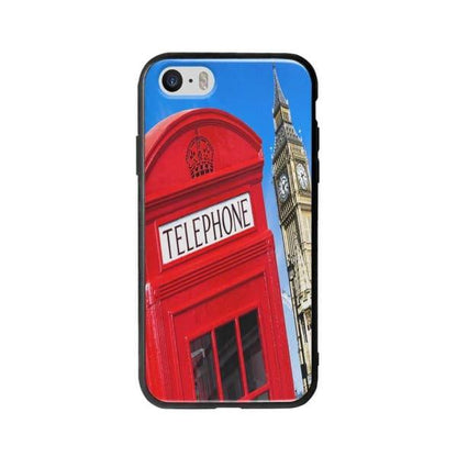 Coque Pour iPhone 5 Cabine Téléphonique - Coque Wiqeo 5€-10€, Estelle Adam, Illustration, iPhone 5, U.K. Wiqeo, Déstockeur de Coques Pour iPhone