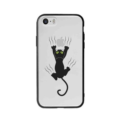 Coque Pour iPhone 5 Chat Griffant - Coque Wiqeo 5€-10€, Géraud Fournier, Illustration, iPhone 5, Mignon Wiqeo, Déstockeur de Coques Pour iPhone