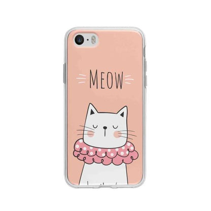 Coque Pour iPhone 5 Chat Meow - Coque Wiqeo 5€-10€, Animaux, Géraud Fournier, iPhone 5, Mignon Wiqeo, Déstockeur de Coques Pour iPhone