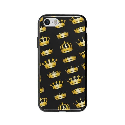 Coque Pour iPhone 5 Couronnes Dorées - Coque Wiqeo 5€-10€, Estelle Adam, iPhone 5, Motif Wiqeo, Déstockeur de Coques Pour iPhone