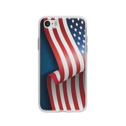 Coque Pour iPhone 5 Drapeau U.S.A. - Coque Wiqeo 5€-10€, Drapeau, Estelle Adam, Illustration, iPhone 5 Wiqeo, Déstockeur de Coques Pour iPhone