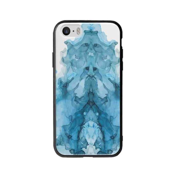 Coque Pour iPhone 5 Encre Bleu - Coque Wiqeo 5€-10€, Estelle Adam, iPhone 5, Motif Wiqeo, Déstockeur de Coques Pour iPhone