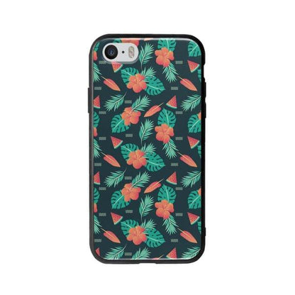 Coque Pour iPhone 5 Été Floral - Coque Wiqeo 5€-10€, Estelle Adam, Feuilles, Fleur, iPhone 5, Motif Wiqeo, Déstockeur de Coques Pour iPhone