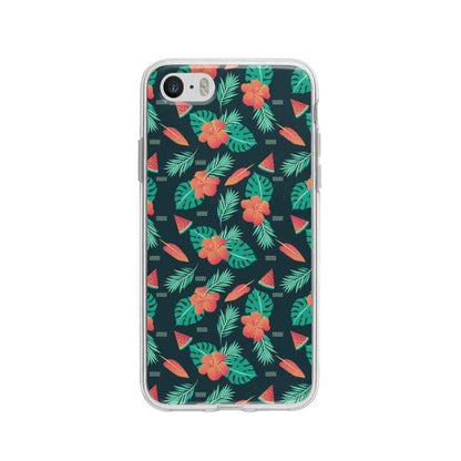 Coque Pour iPhone 5 Été Floral - Coque Wiqeo 5€-10€, Estelle Adam, Feuilles, Fleur, iPhone 5, Motif Wiqeo, Déstockeur de Coques Pour iPhone