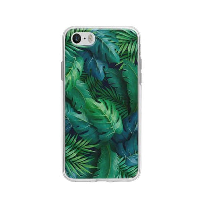 Coque Pour iPhone 5 Feuillage Tropical - Coque Wiqeo 5€-10€, Estelle Adam, Feuilles, iPhone 5, Motif Wiqeo, Déstockeur de Coques Pour iPhone