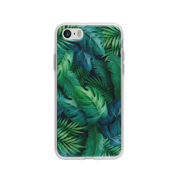 Coque Pour iPhone 5 Feuillage Tropical - Coque Wiqeo 5€-10€, Estelle Adam, Feuilles, iPhone 5, Motif Wiqeo, Déstockeur de Coques Pour iPhone