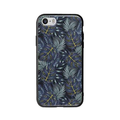 Coque Pour iPhone 5 Feuilles Bleuâtres - Coque Wiqeo 5€-10€, Estelle Adam, Feuilles, iPhone 5, Motif Wiqeo, Déstockeur de Coques Pour iPhone