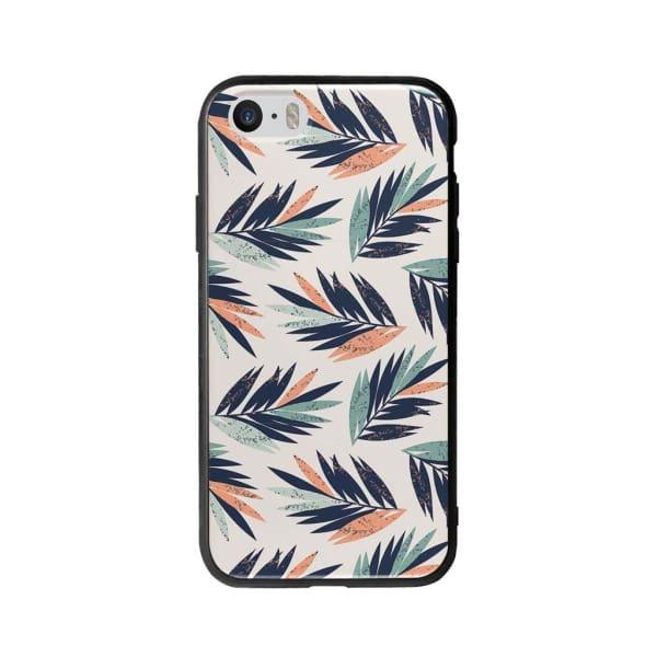 Coque Pour iPhone 5 Feuilles Tropicales - Coque Wiqeo 5€-10€, Estelle Adam, Feuilles, iPhone 5, Motif Wiqeo, Déstockeur de Coques Pour iPhone