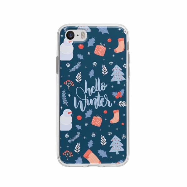 Coque Pour iPhone 5 "Hello Winter" - Coque Wiqeo 5€-10€, Estelle Adam, iPhone 5, Motif Wiqeo, Déstockeur de Coques Pour iPhone