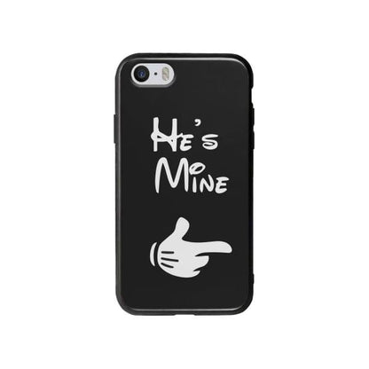 Coque Pour iPhone 5 "He's Mine" - Coque Wiqeo 5€-10€, Couple, iPhone 5, Mireille Lachapelle Wiqeo, Déstockeur de Coques Pour iPhone