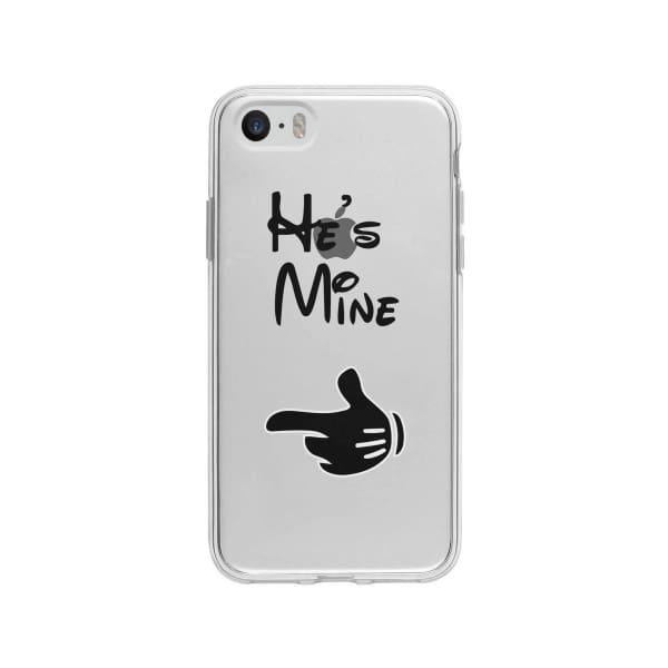 Coque Pour iPhone 5 "He's Mine" - Coque Wiqeo 5€-10€, Couple, iPhone 5, Mireille Lachapelle Wiqeo, Déstockeur de Coques Pour iPhone