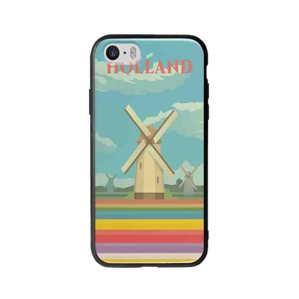 Coque Pour iPhone 5 Hollande - Coque Wiqeo 5€-10€, Illustration, iPhone 5, Robert Guillory, Voyage Wiqeo, Déstockeur de Coques Pour iPhone