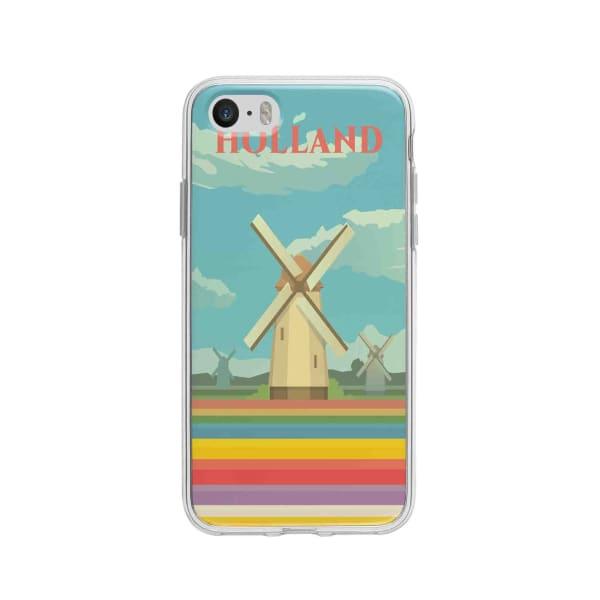 Coque Pour iPhone 5 Hollande - Coque Wiqeo 5€-10€, Illustration, iPhone 5, Robert Guillory, Voyage Wiqeo, Déstockeur de Coques Pour iPhone