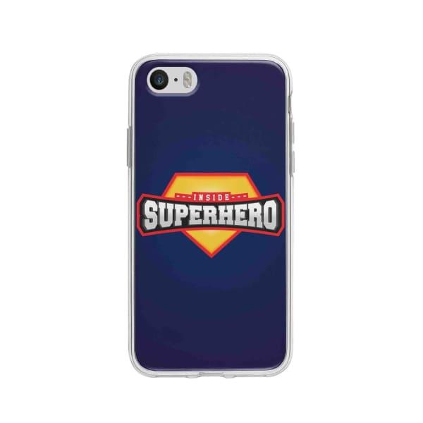 Coque Pour iPhone 5 "Inside Superhero" - Coque Wiqeo 5€-10€, Estelle Adam, Illustration, iPhone 5 Wiqeo, Déstockeur de Coques Pour iPhone