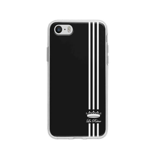 Coque Pour iPhone 5 La Reine - Coque Wiqeo 5€-10€, Estelle Adam, iPhone 5, Motif Wiqeo, Déstockeur de Coques Pour iPhone