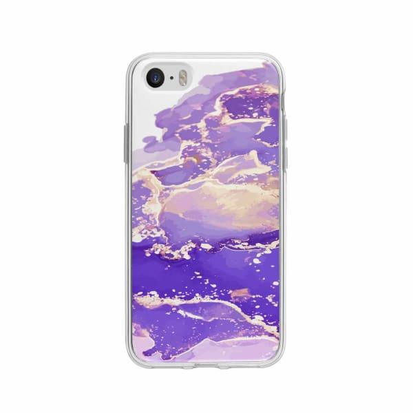 Coque Pour iPhone 5 Liquide Mauve - Coque Wiqeo 5€-10€, Estelle Adam, iPhone 5, Motif Wiqeo, Déstockeur de Coques Pour iPhone