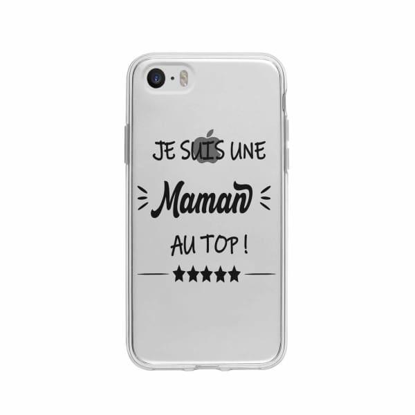 Coque Pour iPhone 5 "Maman au Top" - Coque Wiqeo 5€-10€, Géraud Fournier, iPhone 5, Mignon Wiqeo, Déstockeur de Coques Pour iPhone