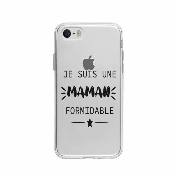 Coque Pour iPhone 5 "Maman Formidable" - Coque Wiqeo 5€-10€, Géraud Fournier, iPhone 5, Mignon Wiqeo, Déstockeur de Coques Pour iPhone