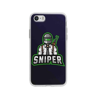 Coque Pour iPhone 5 Mascotte Sniper - Coque Wiqeo 5€-10€, Estelle Adam, Illustration, iPhone 5 Wiqeo, Déstockeur de Coques Pour iPhone