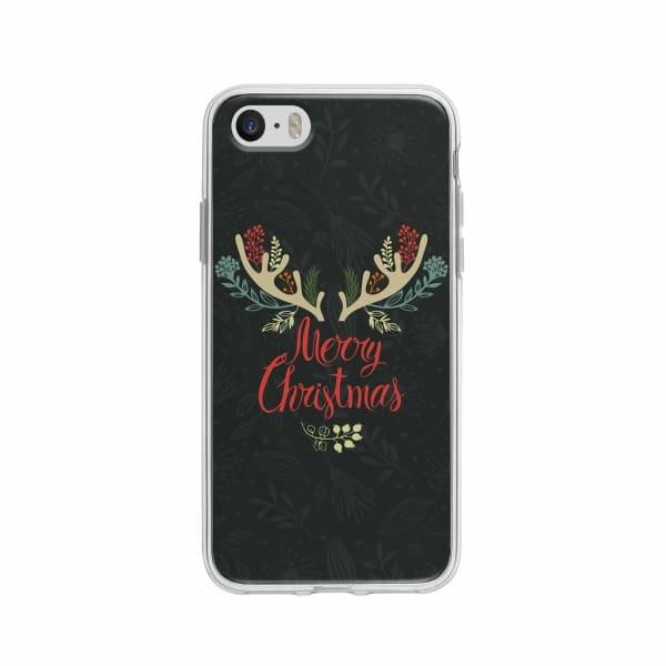 Coque Pour iPhone 5 "Merry Christmas" - Coque Wiqeo 5€-10€, Estelle Adam, Illustration, iPhone 5 Wiqeo, Déstockeur de Coques Pour iPhone
