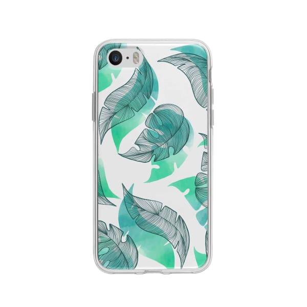 Coque Pour iPhone 5 Motif Feuilles - Coque Wiqeo 5€-10€, Estelle Adam, Feuilles, iPhone 5, Motif Wiqeo, Déstockeur de Coques Pour iPhone