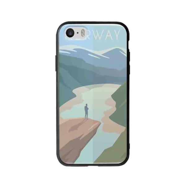 Coque Pour iPhone 5 Norvège - Coque Wiqeo 5€-10€, Illustration, iPhone 5, Robert Guillory, Voyage Wiqeo, Déstockeur de Coques Pour iPhone