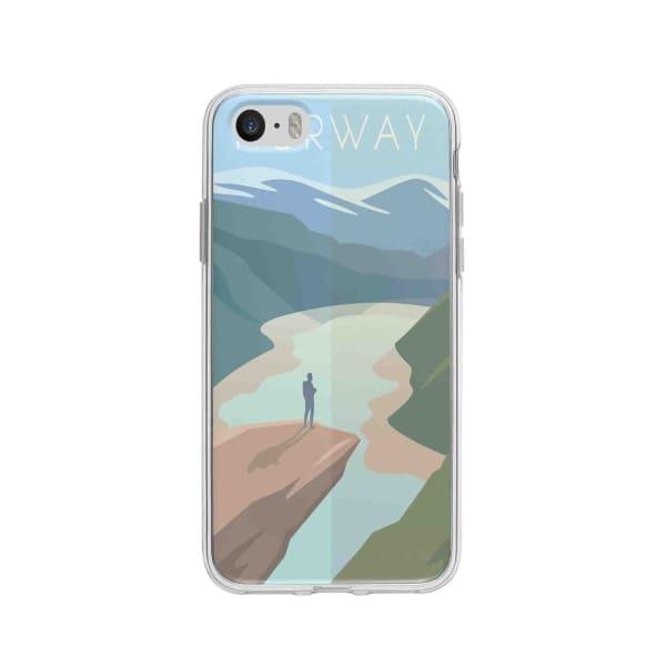 Coque Pour iPhone 5 Norvège - Coque Wiqeo 5€-10€, Illustration, iPhone 5, Robert Guillory, Voyage Wiqeo, Déstockeur de Coques Pour iPhone