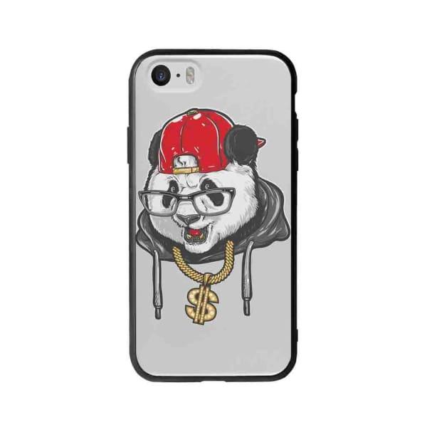 Coque Pour iPhone 5 Panda Hiphop - Coque Wiqeo 5€-10€, Animaux, Estelle Adam, Illustration, iPhone 5 Wiqeo, Déstockeur de Coques Pour iPhone