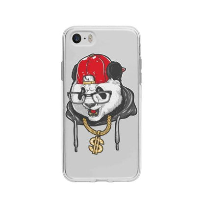 Coque Pour iPhone 5 Panda Hiphop - Coque Wiqeo 5€-10€, Animaux, Estelle Adam, Illustration, iPhone 5 Wiqeo, Déstockeur de Coques Pour iPhone